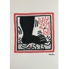 Keith Haring Lithograph Offset 199 Ex. Numbered 29.7 x 42 cm Signature Certificate