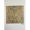 Keith Haring Lithograph Offset 199 Ex. Numbered 29.7 x 42 cm Signature Certificate