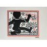 Keith Haring Lithograph Offset 199 Ex. Numbered 29.7 x 42 cm Signature Certificate