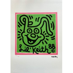 Keith Haring Lithograph Offset 199 Ex. Numbered 29.7 x 42 cm Signature Certificate