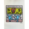 Keith Haring Lithograph Offset 199 Ex. Numbered 29.7 x 42 cm Signature Certificate