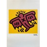 Keith Haring Lithograph Offset 199 Ex. Numbered 29.7 x 42 cm Signature Certificate