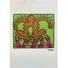 Keith Haring Lithograph Offset 199 Ex. Numbered 29.7 x 42 cm Signature Certificate