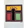 Keith Haring Lithograph Offset 199 Ex. Numbered 29.7 x 42 cm Signature Certificate