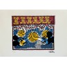 Keith Haring Lithograph Offset 199 Ex. Numbered 29.7 x 42 cm Signature Certificate