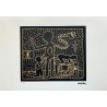 Keith Haring Lithograph Offset 199 Ex. Numbered 29.7 x 42 cm Signature Certificate