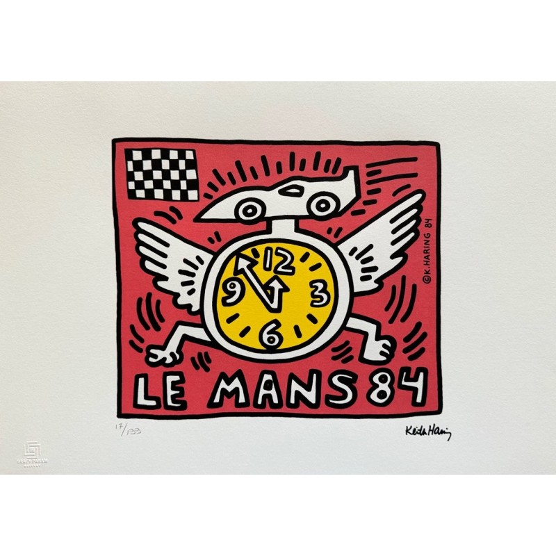 Keith Haring Lithograph Offset 199 Ex. Numbered 29.7 x 42 cm Signature Certificate