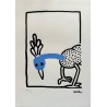 Keith Haring Lithograph Offset 199 Ex. Numbered 29.7 x 42 cm Signature Certificate