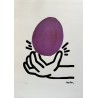 Keith Haring Lithograph Offset 199 Ex. Numbered 29.7 x 42 cm Signature Certificate