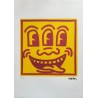 Keith Haring Lithograph Offset 199 Ex. Numbered 29.7 x 42 cm Signature Certificate