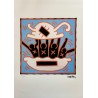 Keith Haring Lithograph Offset 199 Ex. Numbered 29.7 x 42 cm Signature Certificate