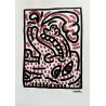 Keith Haring Lithograph Offset 199 Ex. Numbered 29.7 x 42 cm Signature Certificate