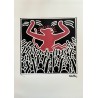 Keith Haring Lithograph Offset 199 Ex. Numbered 29.7 x 42 cm Signature Certificate