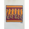 Keith Haring Lithograph Offset 199 Ex. Numbered 29.7 x 42 cm Signature Certificate