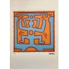 Keith Haring Lithograph Offset 199 Ex. Numbered 29.7 x 42 cm Signature Certificate