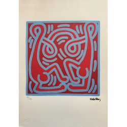 Keith Haring Lithograph Offset 199 Ex. Numbered 29.7 x 42 cm Signature Certificate