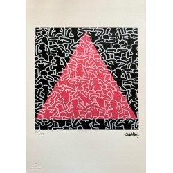 Keith Haring Lithograph Offset 199 Ex. Numbered 29.7 x 42 cm Signature Certificate