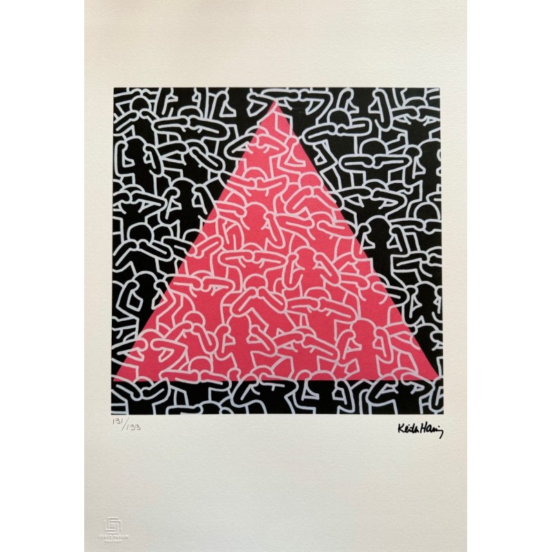 Keith Haring Lithograph Offset 199 Ex. Numbered 29.7 x 42 cm Signature Certificate