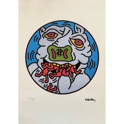 Keith Haring Lithograph Offset 199 Ex. Numbered 29.7 x 42 cm Signature Certificate