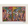 Keith Haring Lithograph Offset 199 Ex. Numbered 29.7 x 42 cm Signature Certificate