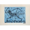 Keith Haring Lithograph Offset 199 Ex. Numbered 29.7 x 42 cm Signature Certificate