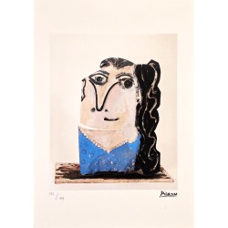 Pablo Picasso Lithograph Offset 199 Ex. Numbered 29.7 x 42 cm Signature Certificate