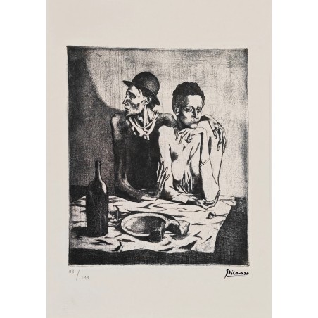 Pablo Picasso Lithograph Offset 199 Ex. Numbered 29.7 x 42 cm Signature Certificate