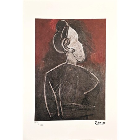 Pablo Picasso Lithograph Offset 199 Ex. Numbered 29.7 x 42 cm Signature Certificate