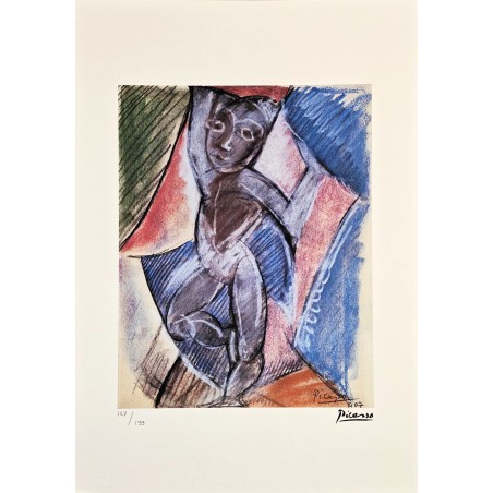 Pablo Picasso Lithograph Offset 199 Ex. Numbered 29.7 x 42 cm Signature Certificate