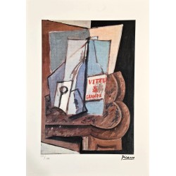 Pablo Picasso Lithograph Offset 199 Ex. Numbered 29.7 x 42 cm Signature Certificate