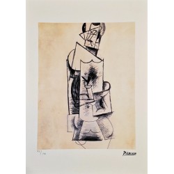 Pablo Picasso Lithograph Offset 199 Ex. Numbered 29.7 x 42 cm Signature Certificate