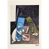 Pablo Picasso Lithograph Offset 199 Ex. Numbered 29.7 x 42 cm Signature Certificate