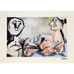 Pablo Picasso Lithograph Offset 199 Ex. Numbered 29.7 x 42 cm Signature Certificate