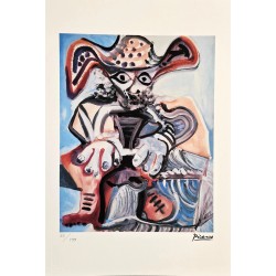 Pablo Picasso Lithograph Offset 199 Ex. Numbered 29.7 x 42 cm Signature Certificate