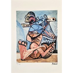 Pablo Picasso Lithograph Offset 199 Ex. Numbered 29.7 x 42 cm Signature Certificate