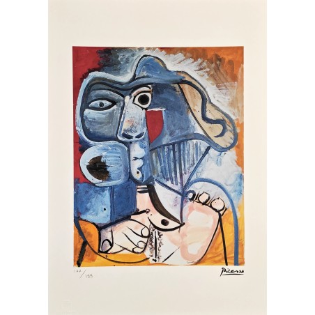 Pablo Picasso Lithograph Offset 199 Ex. Numbered 29.7 x 42 cm Signature Certificate