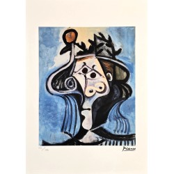 Pablo Picasso Lithograph Offset 199 Ex. Numbered 29.7 x 42 cm Signature Certificate