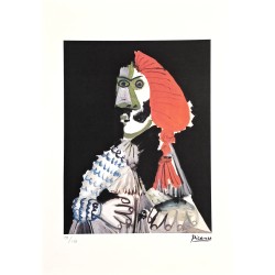 Pablo Picasso Lithograph Offset 199 Ex. Numbered 29.7 x 42 cm Signature Certificate