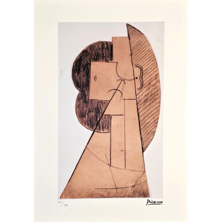 Pablo Picasso Lithograph Offset 199 Ex. Numbered 29.7 x 42 cm Signature Certificate