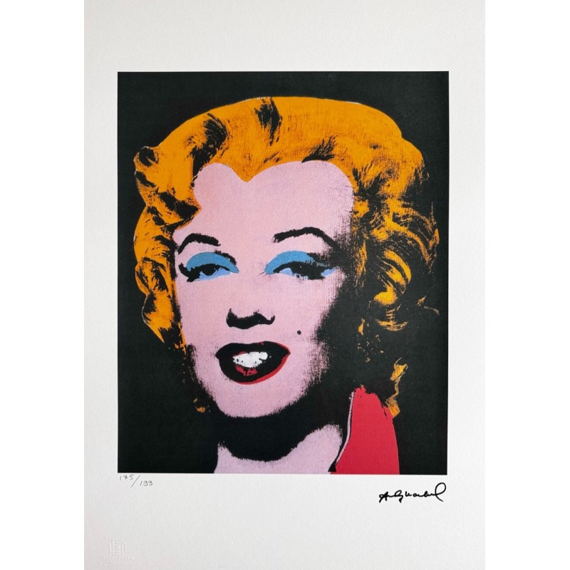 Andy Warhol Lithograph Offset 199 Ex. Numbered 29.7 x 42 cm Signature Certificate