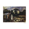 Edvard Munch Lithograph Offset 199 Ex. Numbered 29.7 x 42 cm Signature Certificate