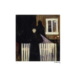 Edvard Munch Lithograph Offset 199 Ex. Numbered 29.7 x 42 cm Signature Certificate