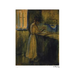 Edvard Munch Lithograph Offset 199 Ex. Numbered 29.7 x 42 cm Signature Certificate