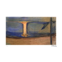 Edvard Munch Lithograph Offset 199 Ex. Numbered 29.7 x 42 cm Signature Certificate