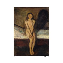 Edvard Munch Lithograph Offset 199 Ex. Numbered 29.7 x 42 cm Signature Certificate