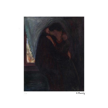 Edvard Munch Lithograph Offset 199 Ex. Numbered 29.7 x 42 cm Signature Certificate