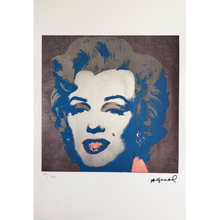 Andy Warhol Lithograph Offset 199 Ex. Numbered 29.7 x 42 cm Signature Certificate