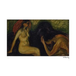 Edvard Munch Lithograph Offset 199 Ex. Numbered 29.7 x 42 cm Signature Certificate