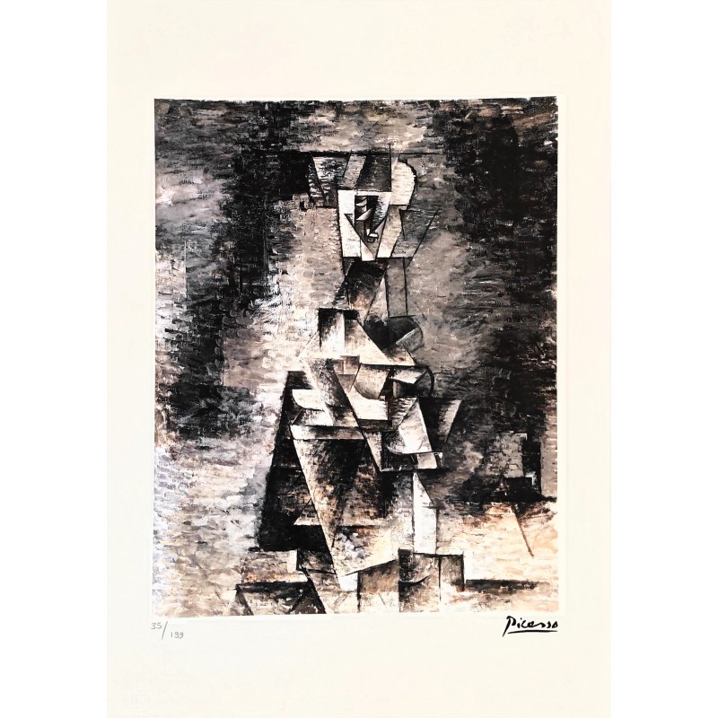 Pablo Picasso Lithograph Offset 199 Ex. Numbered 29.7 x 42 cm Signature Certificate