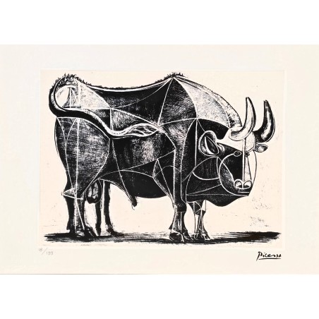 Pablo Picasso Lithograph Offset 199 Ex. Numbered 29.7 x 42 cm Signature Certificate